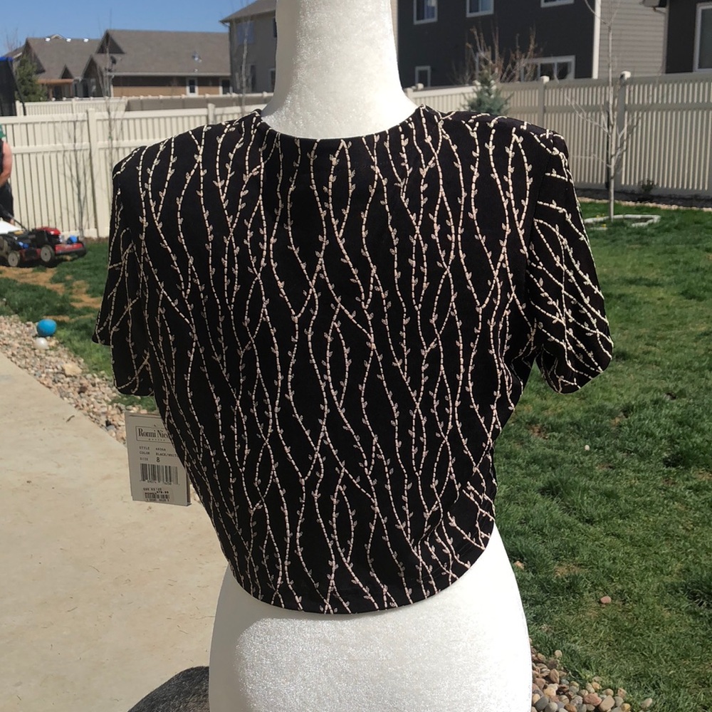 Vintage 90’s Ronnie Nicole Crop Shirt 8P - Picture 3 of 4